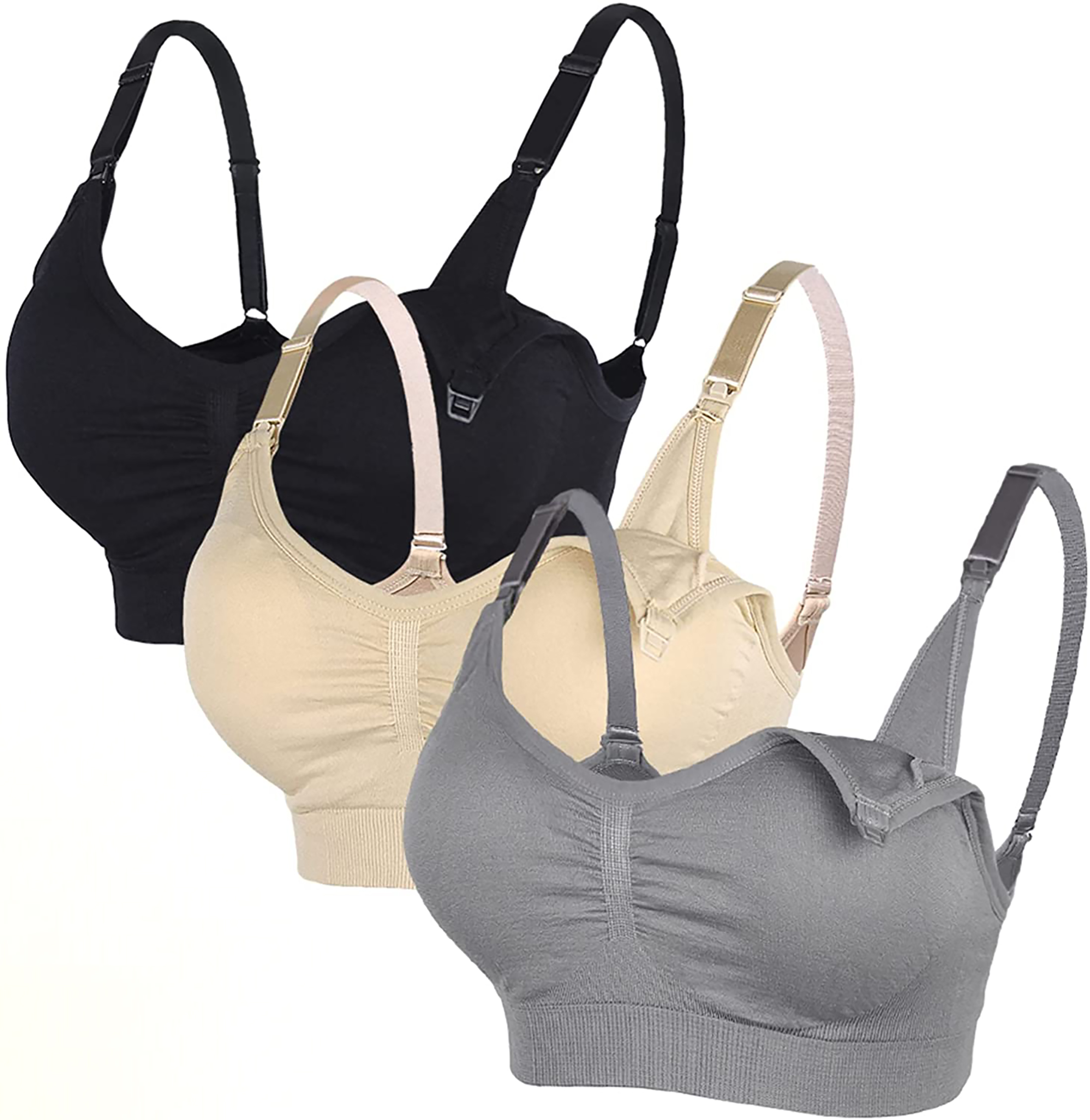 M, Gray Iusun Womens Maternity Nursing Bra Seamless Crossover No Rims No Trace Open Push up Underwear for Breastfeeding Baby M, Gray Iusun Womens Maternity Nursing Bra Seamless Crossover No Rims No Trace Open Push up Underwear for Breastfeeding Baby