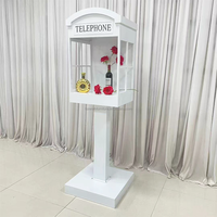 Cabine téléphonique de mariage pour laisser un message vidéo, téléphone de mariage, support de livre d'or audio pour la décoration