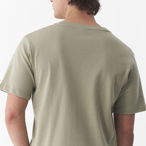 T-shirt basique classique pour homme, coupe confortable, t-shirt en coton uni pour homme, couleur unie, coupe régulière, manches courtes, col rond, t-shirt en coton - Product Image 2