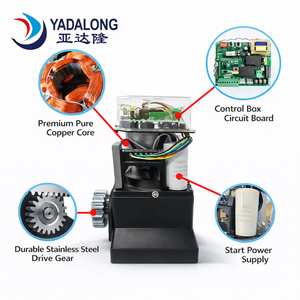 Moteur de portail automatique à faible bruit, tension de sécurité DC24V, 1000KG, démarrage et arrêt progressifs, installation facile pour porte métallique extérieure - Product Image 2