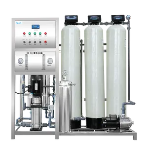 0.5ton Ro Water Treatment Equipment 500LPH RO System Industrial Water Treatment With 2 Rating Glass Steel