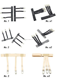 1 Paire de Bretelles Serre-Chemise Homme Anti-Dérapantes avec Pinces de Verrouillage Réglables pour Maintenir la Chemise au Bas de la Jambe ou Cuisse - Product Image 5