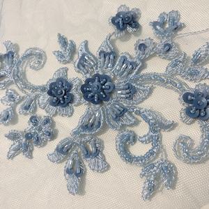 <span class=keywords><strong>Merveilleux</strong></span> brodé paillettes manches perlées dentelle Applique tissu coupe à la main LT2487A - Product Image 2