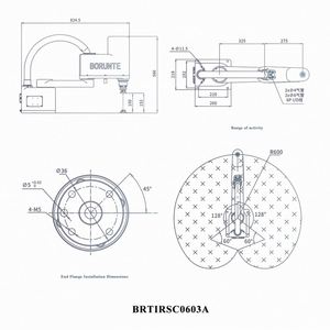 Robot Industrial Automático Pequeño de 4 Ejes BORUNTE BRTIRSC0603A, Brazo Robótico de 600 mm de Longitud para Encolar - Product Image 3