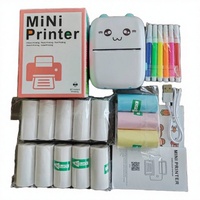 Mini Impresora Portátil de Fotos y Recibos, con Batería Recargable, 203DPI, Regalo para Niños, Impresión de Etiquetas para el Hogar y el Trabajo