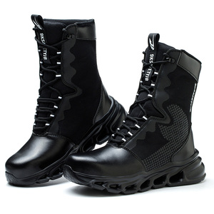 Nueva parte superior alta con características de seguridad resistentes a pinchazos, <span class=keywords><strong>botas</strong></span> tácticas para exteriores de máxima protección, <span class=keywords><strong>botas</strong></span> de trabajo de moda - Product Image 1