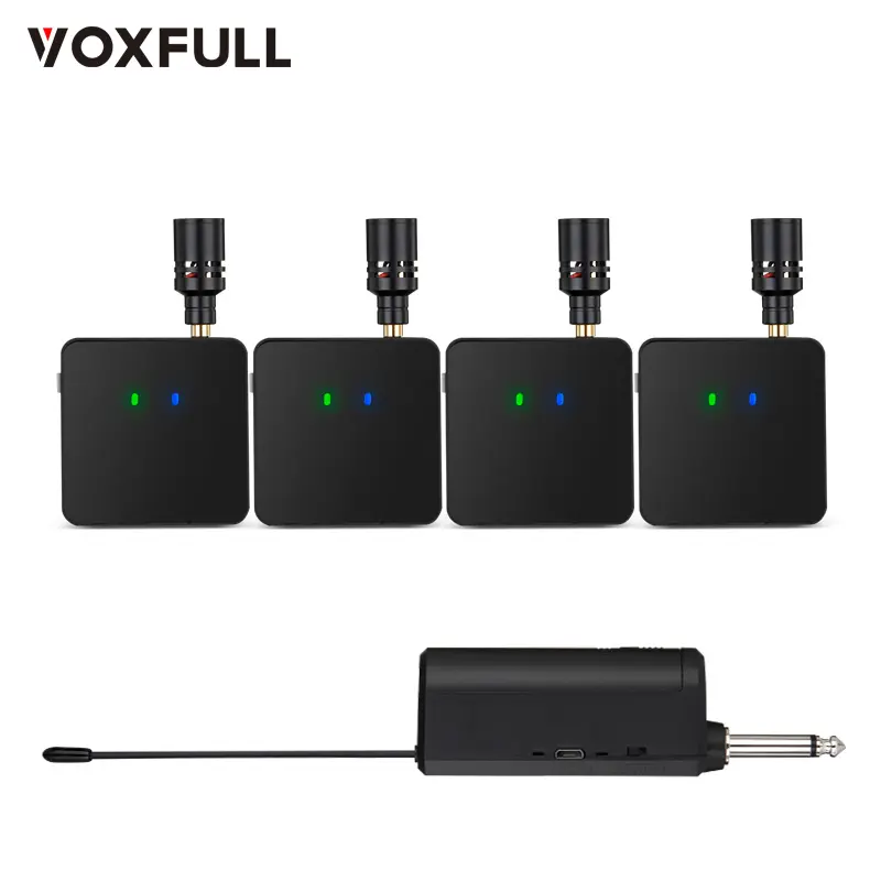 Voxfull VF-12 Micro Không Dây Micro Một Kéo Hai Bộ Khuếch Đại Âm Thanh Sân Khấu Hội Nghị Gia Đình Thông Dụng