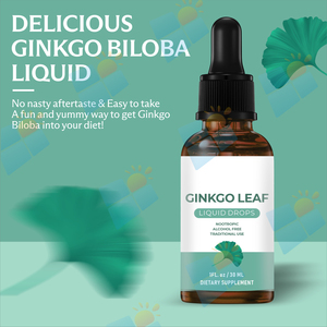 SUNI Integratore Liquido di Foglie di Ginkgo <span class=keywords><strong>Biloba</strong></span> Puro e Naturale a Marchio Privato per Cervello e Concentrazione, Estratto di Ginkgo Non OGM in Gocce - Product Image 5