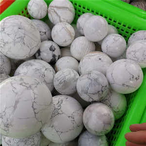 Sfera di Alta Qualità in <span class=keywords><strong>Pietra</strong></span> di Quarzo Naturale, <span class=keywords><strong>Howlite</strong></span> Bianca, Turchese Bianco, <span class=keywords><strong>Pietra</strong></span> per Gioielli - Product Image 6