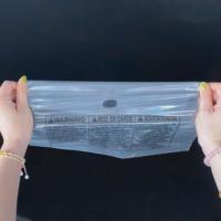 Sac en plastique à bouche plate vêtements poly t-shirt en plastique emballage d'achat poly pour vêtements