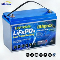 Batería de ciclo profundo de fosfato de hierro y litio de grado A para montacargas, 12V 120AH, resistente a golpes, para montacargas de pasillos estrechos, con certificación CE FCC RoHS