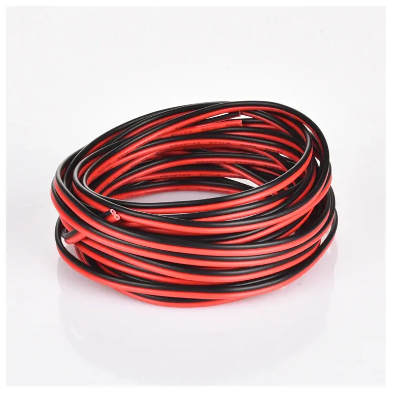 UL2468 2 Pins Electrical Wire Tinned Copper Insulated PVC Extension LED Strip Cable 16/18/20/22/24/26/28/30 Gauge AWG