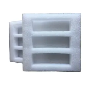 Factory customized soft high quality high density white EPE foam packing inserts for protecting goods.