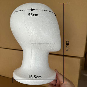 Un nuevo diseño <span class=keywords><strong>sin</strong></span> <span class=keywords><strong>cara</strong></span>, cabeza de Maniquí de espuma de poliestireno, práctica, maquillaje de belleza para el cabello, moldes para colorear DIY - Product Image 1