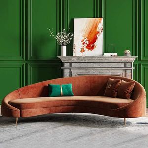 Juego <span class=keywords><strong>de</strong></span> Muebles <span class=keywords><strong>de</strong></span> Diseño Nórdico Minimalista para Salón <span class=keywords><strong>de</strong></span> Belleza, Hotel, Casa <span class=keywords><strong>de</strong></span> Huéspedes o Estudio, con Arco Creativo, Combinación <span class=keywords><strong>de</strong></span> Madera, Esponja y Tela - Product Image 1