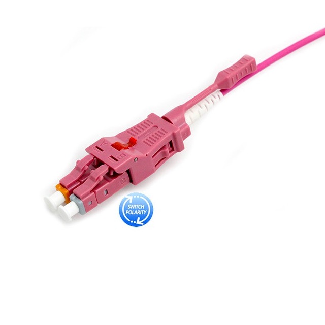 LC Uniboot FTTH Patch Cords Push-Pull Mechanism Reversible Polarity PVC/LSZH Jacket Yellow Aqua SM/MM/OM3/OM4 Fiber 1m-3m Custom