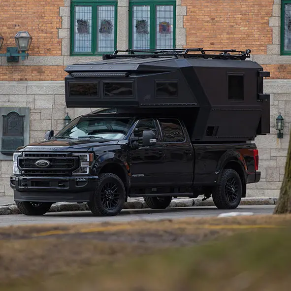 Açık hafif lüks pop-up uzun yatak kamyon Camper karavan RV küçük ev 8ft 4x4 Expedition Pickup özelleştirilmiş Camper satılık
