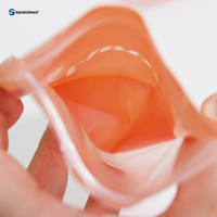Sacs d'emballage recyclables personnalisés thermoscellés, sacs refermables à fermeture éclair, Doypack transparent d'un côté