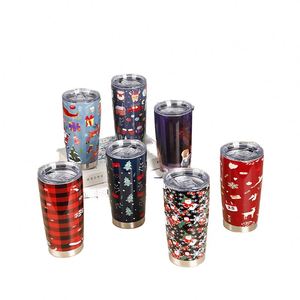 Gobelet isotherme en acier inoxydable de 20 oz, à double paroi, tasse à bière en métal, revêtement en poudre, tasse de voyage colorée - Product Image 1