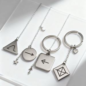 Portachiavi in metallo personalizzato in fabbrica portachiavi per animali domestici Tag portachiavi unico può specificare il colore del modello e il Logo portachiavi fortunato - Product Image 1