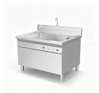Lave-vaisselle à ultrasons de qualité professionnelle, silencieux, antichoc, avec contrôle de la minuterie, anti-cuisson à sec, pour usage commercial