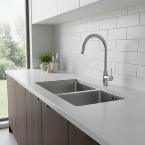 [BAEKJO] Évier à double bac encastré européen BD813, design arrondi et acier antirouille - Product Image 3