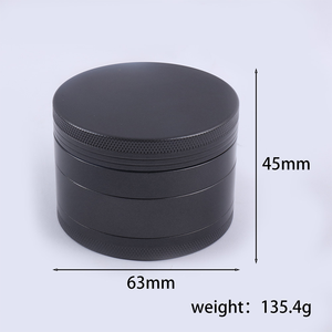 Grinder per Erbe in Lega di Zinco a 4 Strati con Logo Personalizzato, 50mm/100mm, Rivestimento in Ceramica, Antiaderente, Produttore OEM - Product Image 3