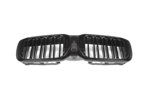 Calandre avant double lamelles en plastique ABS noir brillant, compatible avec BMW iX3 G08i 2020-2023, remplacement pour calandre <span class=keywords><strong>de</strong></span> voiture. - Product Image 4