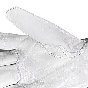 <span class=keywords><strong>Guanti</strong></span> da Lavoro in Pelle di Vacchetta Bianca per Camionisti, Saldatori e Operai Edili, Grado BC, Prezzo all'Ingrosso Conveniente - Product Image 2
