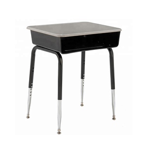 Set Tavolo e Sedia Regolabile in Legno e Metallo <span class=keywords><strong>per</strong></span> Scuola Materna e Aula Scolastica - Product Image 2