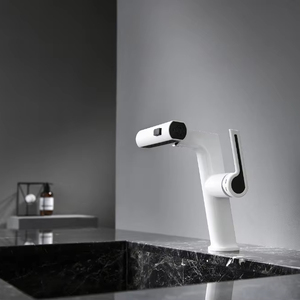 Hiện đại Retro duy nhất-lỗ Brass vòi nước với pháp ngăn kéo nước nóng lạnh tap và clo loại bỏ bộ lọc màu đen chậu rửa - Product Image 1