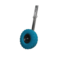 Roue de lancement gonflable de bateau, 3 pouces, en acier inoxydable