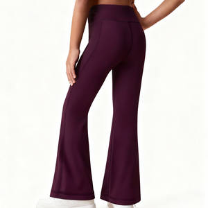 Logo d'équipe personnalisé Active Bottom <span class=keywords><strong>Jeunes</strong></span> Filles Noir Casual Confortable Pantalon de <span class=keywords><strong>sport</strong></span> polyvalent de tous les jours - Product Image 2