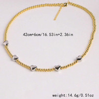 Collier ras du cou en tungstène à perles rondes, 1 pièce, avec pendentif cœur verrouillable pour femme, bijou de mariage, cadeau, plaqué rhodium, style influenceur