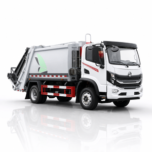 รถบรรทุกอัดขยะไฟฟ้าตงเฟิง 4x2 8CBM รถเก็บขยะแบบยกท้าย สำหรับงานสุขาภิบาลเทศบาล - Product Image 1