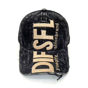 Gorra de Béisbol Estilo Dad Hat de Mezclilla Vintage de 6 Paneles, Lavada, Desgastada, Personalizada, Impermeable, con Visera Curva y Bordado a Mano - Product Image 1