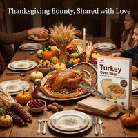 Sac de cuisson pour dinde de Thanksgiving extra large, sacs de cuisson résistants aux hautes températures pour poulet entier, sacs de cuisson format familial