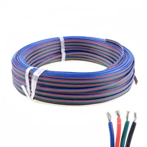 RGB Wire Extension Cable LED Electrical 4 Pin 22AWG High Conductivity Low Resistance Cable For 5050 3528 Led Strip Lights