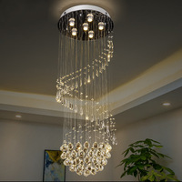 Lustre en cristal moderne et classique de luxe pour hall d'hôtel, villa, escalier, décoration, luminaire suspendu