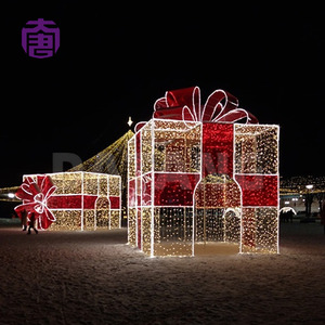 Outdoor Christmas Gift <b>Box</b> Decorative <b>Lights</b> Large LED Motif Display for Shopping Mall Streets Parks Commercial Events and Holid - Product Image 3