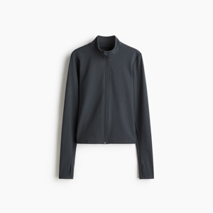 Veste zippée athlétique d'hiver pour femmes, respirante, séchage rapide, fitness, gym, course à pied, yoga, entraînement, vêtements de sport légers, doublure en laine - Product Image 4