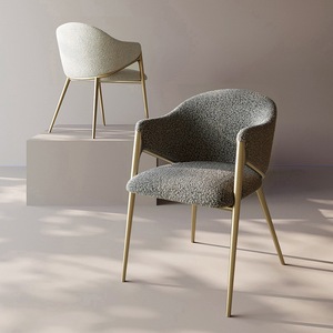 Luxury Hotel Restaurant Dinning Room <strong>Chairs</strong> Furniture Modern Arm Fabric <strong>Blue</strong> Velvet <strong>Dining</strong> <strong>Chair</strong> With Metal Legs Dinig <strong>Chair</strong> - Product Image 2