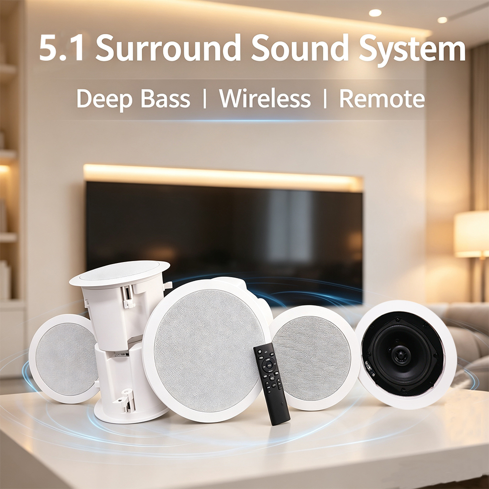 Multi-Room Ceiling Speaker 6W-120W 4-8" Dolby Digital DTS AirPlay Wireless Charger AUX Connectivity · image 5