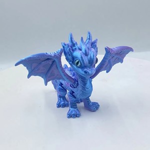 3D 프린팅 유리 날개 달린 귀여운 교육용 데스크탑 장식품 동물 및 공룡 모형 1/12 스케일 - Product Image 1