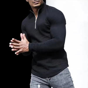 Custom Hoge Kwaliteit Heren Sport Activiteiten Met Lange Mouwen T-Shirt Snel Droog Training Heren Gym Sport Pullover - Product Image 4