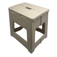 69156 #   Tabouret pliant rétractable en plastique, chaise pliable portable, capacité de charge de 150 kg, pour le camping, la randonnée, utilisation en toutes saisons