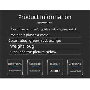 Juego de Tapas para Botones de Interruptor de Manillar de Motocicleta |   <span class=keywords><strong>Kit</strong></span> de Repuesto 6 en 1 para Bocina, Faro, Luz Direccional, Arranque y Parada en Marcha Lenta - Product Image 5