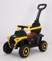 Mega Car Deluxer pour enfants Ride-on Walker Poussette ABS Matériel Batterie de voiture coulissante à 4 roues pour une utilisation en extérieur Boîte emballée