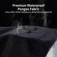 Ensemble imperméable réfléchissant personnalisé en polyester pour moto/vélo électrique, veste et pantalon de pluie pour homme, livreur
