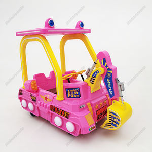 Niños interior/exterior parachoques eléctrico coche excavadora espectáculo de luz fibra de vidrio plástico parachoques coche cubierto para Parque de Atracciones - Product Image 4